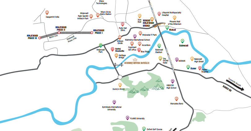 Godrej River Royale location